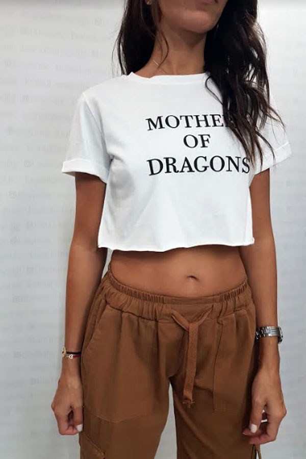 Mother Of Dragons Crop Tshirt