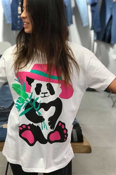 Panda Baskılı Tshirt