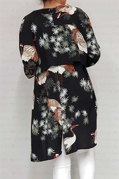 Kırlangıç Desen Kimono Ceket