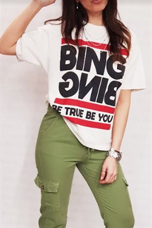 Bing Bing Yazılı Tshirt