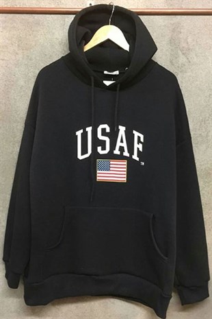 USAF Siyah Sweatshirt