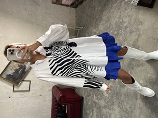 Zebra Baskılı Salaş GömlekGÖMLEK